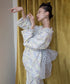 Dot Organza Raw Edge Jacket